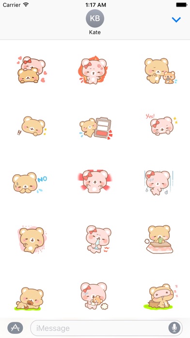 Love and Bear BearMoji Sticker screenshot 2