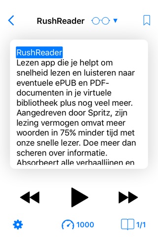 Reading with RushReader screenshot 4