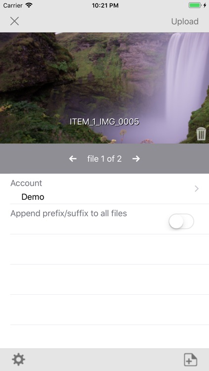 IBM Aspera Uploader Mobile