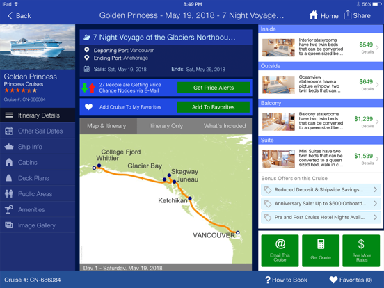 Screenshot #5 pour Cruise Finder by iCruise