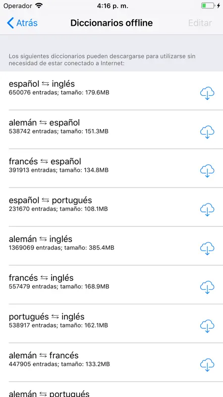 Diccionario Linguee screenshot 5 of 5