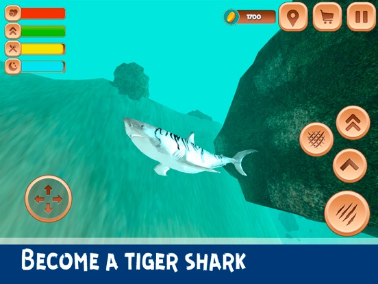 Screenshot #4 pour Giant Tiger Shark Simulator 3D