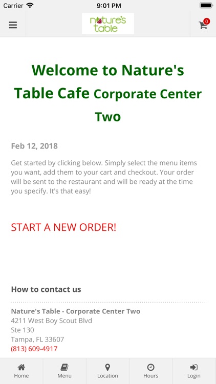 Nature's Table Corp Center II