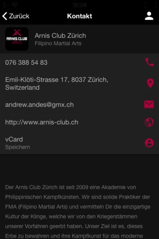Arnis Club Zürich screenshot 2