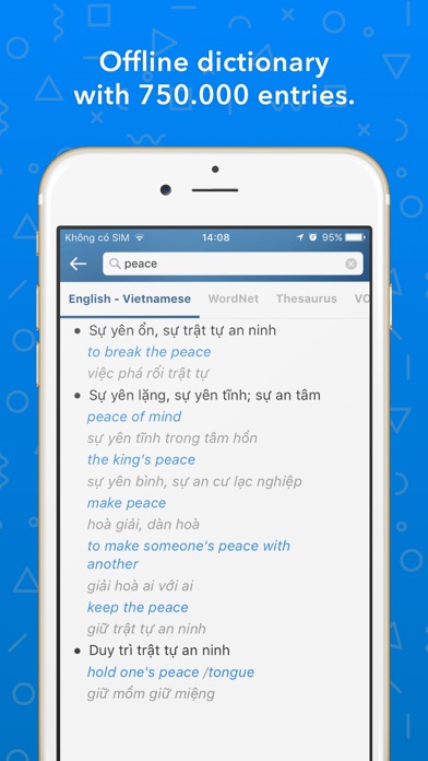 Vietnamese Dictionary Offline Screenshot
