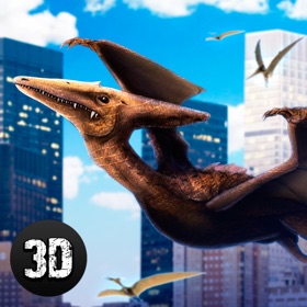 螢幕擷取畫面 (4) Pterodactyl Dino City Attack Simulator 3D