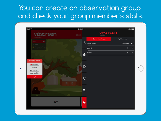 Voscreen - Learn English iPad screenshot