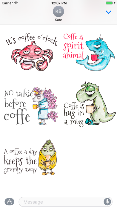 Zombie Coffee Lovers Stickers screenshot 3