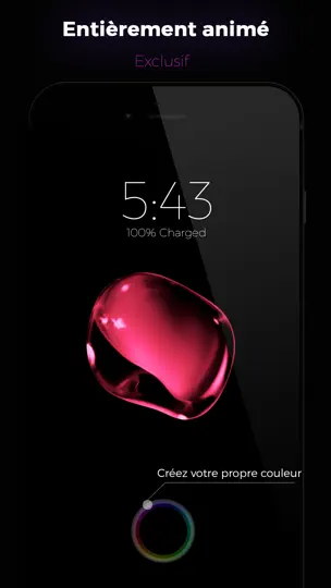Capture d'écran de Black - Fonds D’écran Animés sur iPhone 2