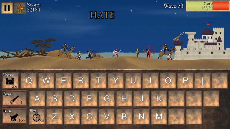 Type Defense: Write and Fight!