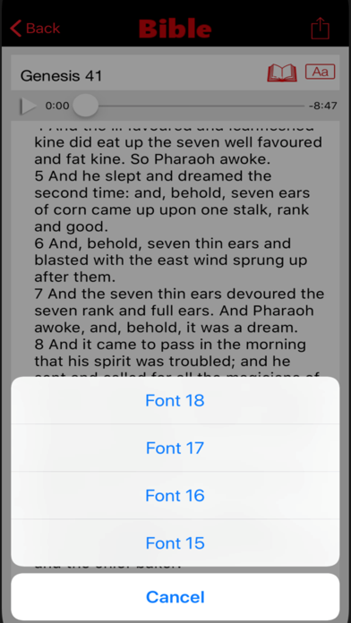 Bible KJV audio Screenshot
