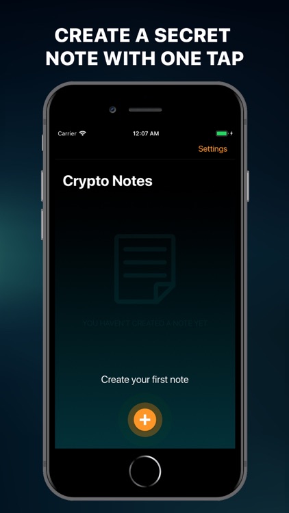 Crypto Secret Notes for iPhone screenshot-0