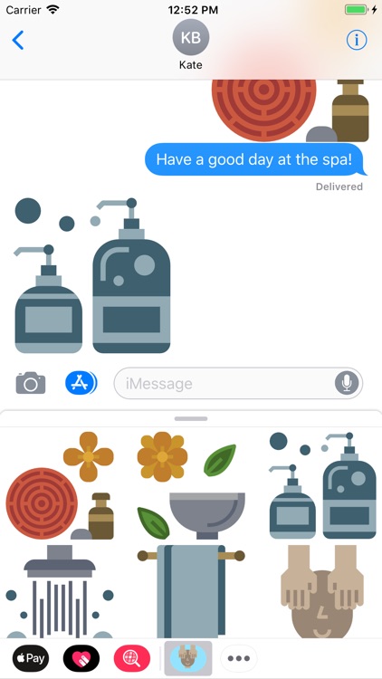 Spa Day Relaxing Stickers