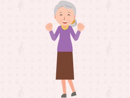 Old woman : Animated Stickers