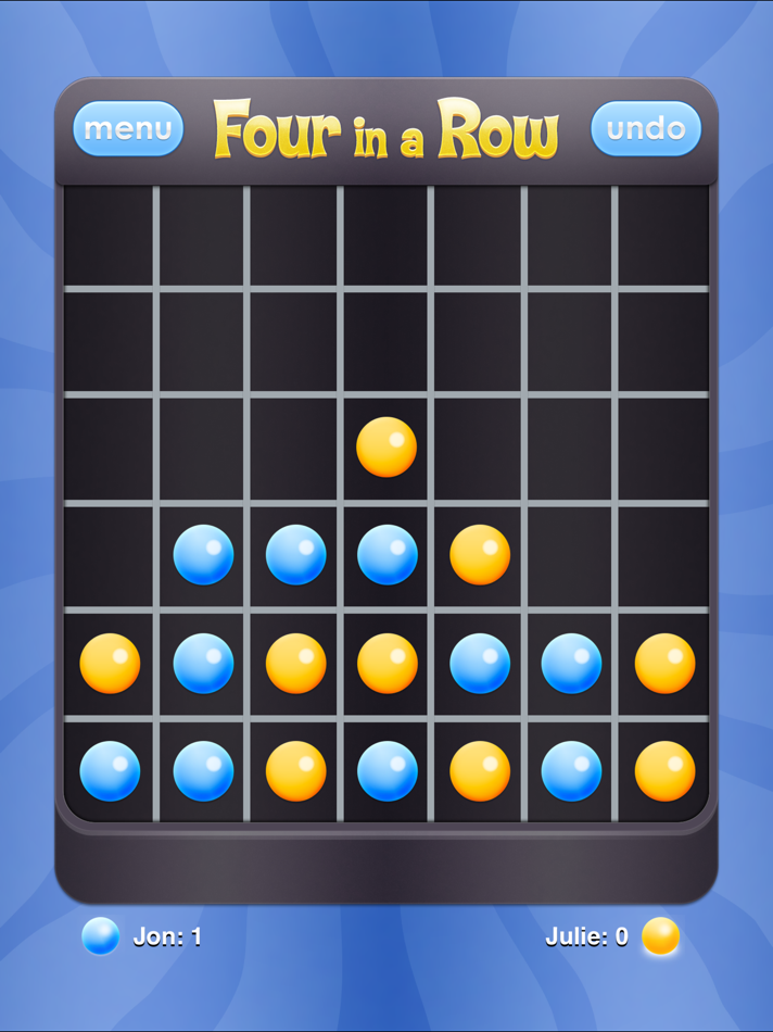 #1. Four in a Row HD! (iOS) 由: Optime Software LLC