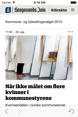 Haugesunds Avis nyheter screenshot 2