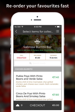 Sabrosa Burrito Bar App screenshot 3