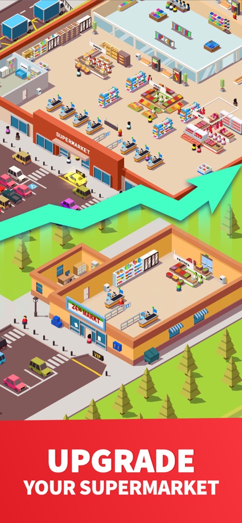 Idle Supermarket Tycoon - Shop - Expansion Visualized