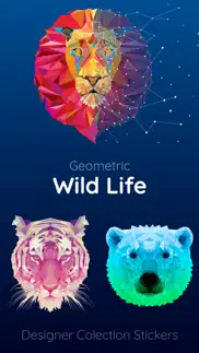 wildlife geometric sticker app iphone screenshot 1