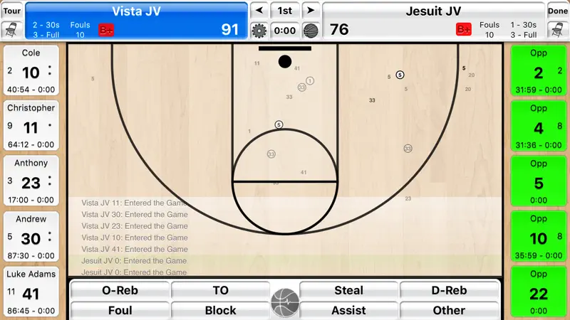 Basketball Stat Tracker Live screenshot 2 of 10