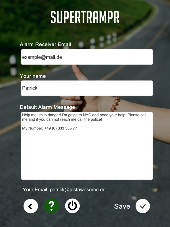 Screenshot #5 pour Supertrampr - hitchhike safer