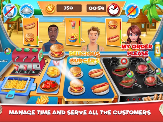 Screenshot #4 pour Beach Food Truck -Cooking Game
