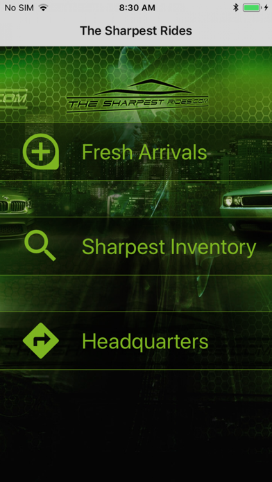 The Sharpest Rides App iPhone screenshot 5 - Navigation app