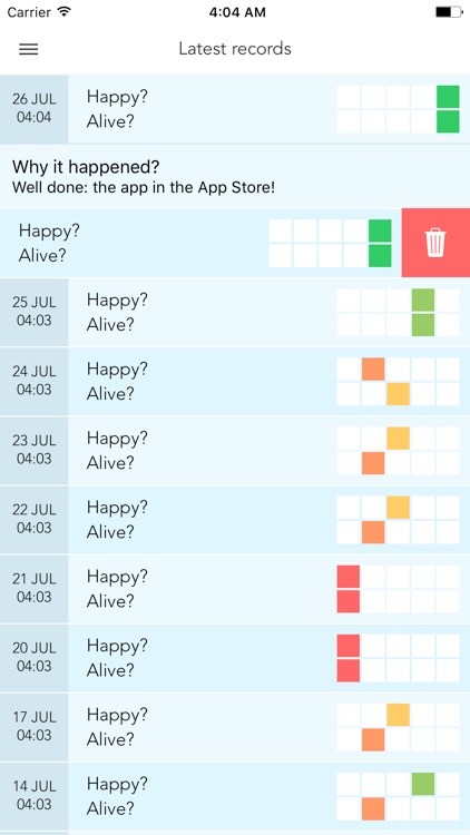 Happiness tracker screenshot-3
