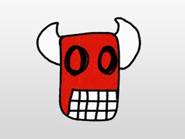 This is my Red monster faces sticker