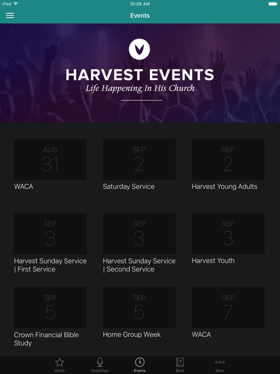 Screenshot #6 pour Harvest Fellowship App