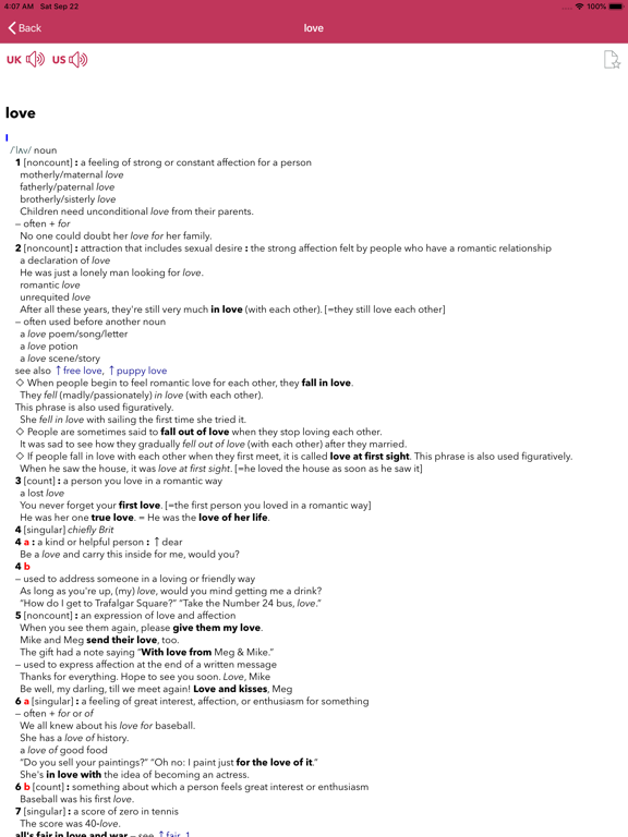 Screenshot #5 pour MWDICT - Learner's Dictionary
