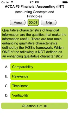 Game screenshot ACCA F3 Financial Accounting hack