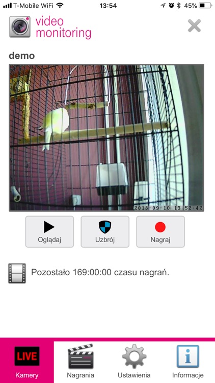 Video monitoring T-Mobile