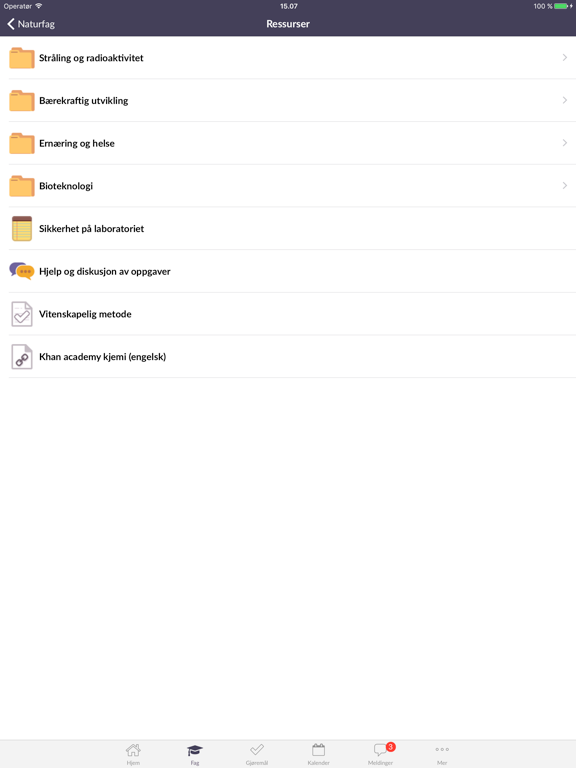 itslearning mobile iPad screenshot 3