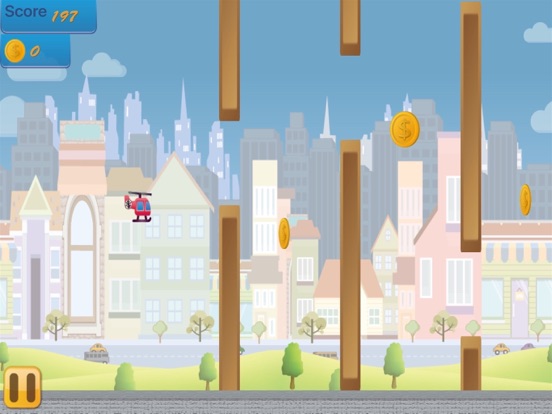 Screenshot #6 pour Flappy Copter - City Adventure