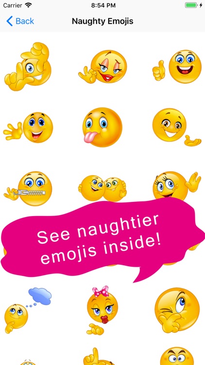 Flirty Emoji Adult Icons