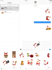 animated xmas santa stickers iPad Captures Décran 1