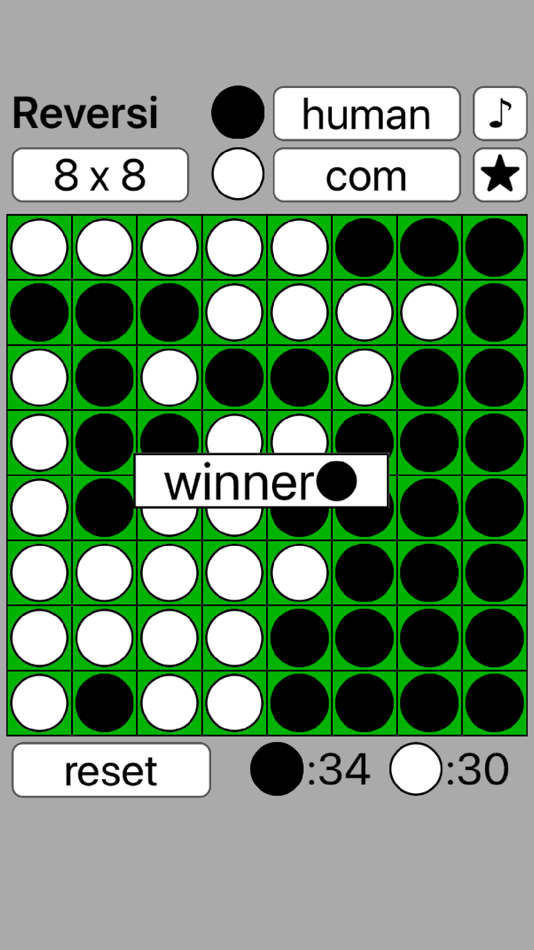 #2. Reversi(Simple) (iOS) Podle: Masanao Baba
