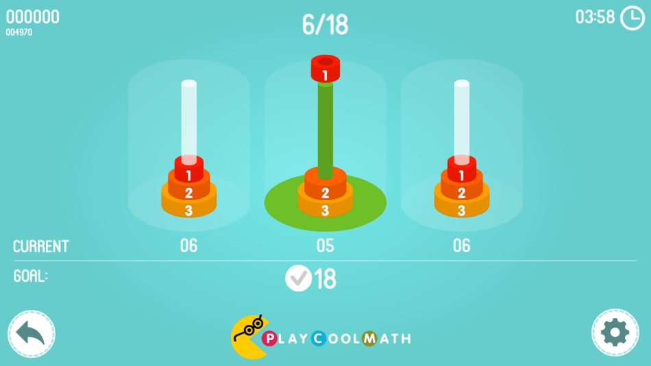 #4. Math Tower of Hanoi (iOS) 由: Denis Sokolov