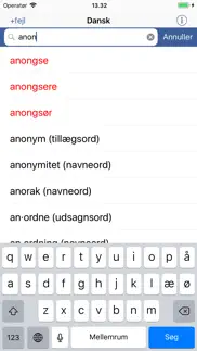 din danske ordbog iphone screenshot 2