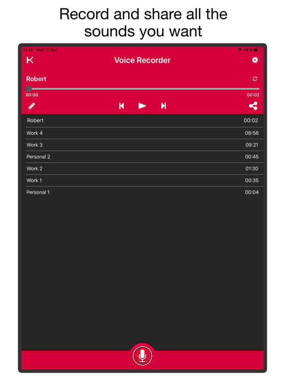 Screenshot #4 pour Voice & Audio Recorder PRO