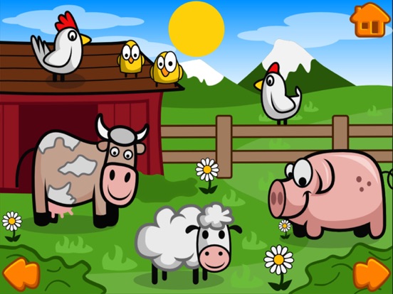 Toddler animal pointing book iPad screenshot