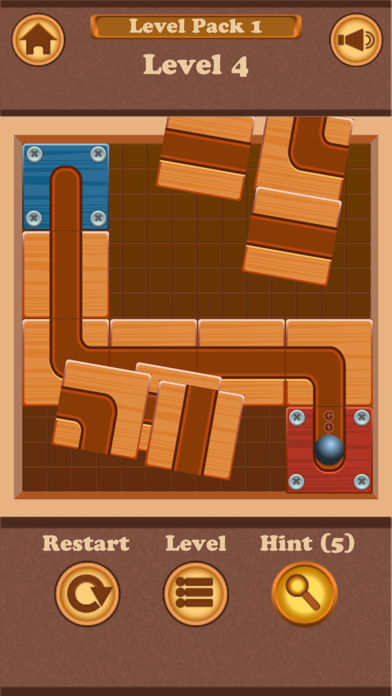 Roll Blocking Ball - Slide Puzzle Screenshot
