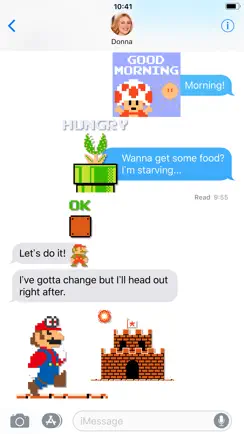 8-bit Super Mario Stickers iPhone image 3