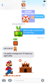 8-bit Super Mario Stickers screenshot