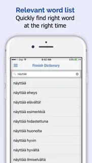 finnish dictionary elite iphone screenshot 2