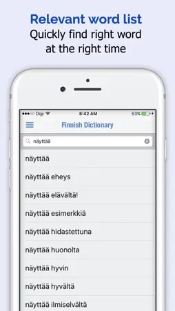 Finnish Dictionary Elite screenshot 2