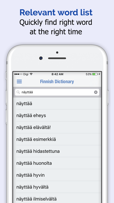 Finnish Dictionary Elite Screenshot