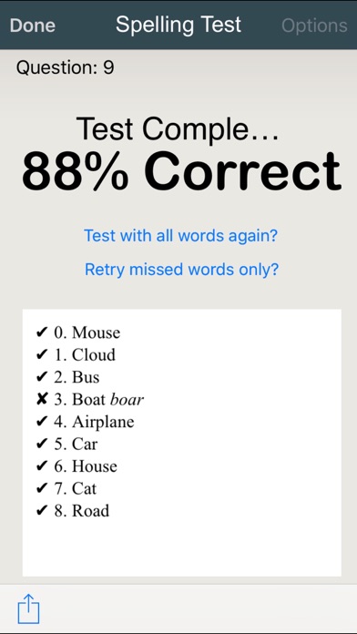 My Spelling List Screenshot