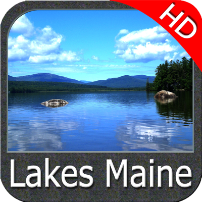 Maine lakes charts HD - GPS fishing maps Navigator